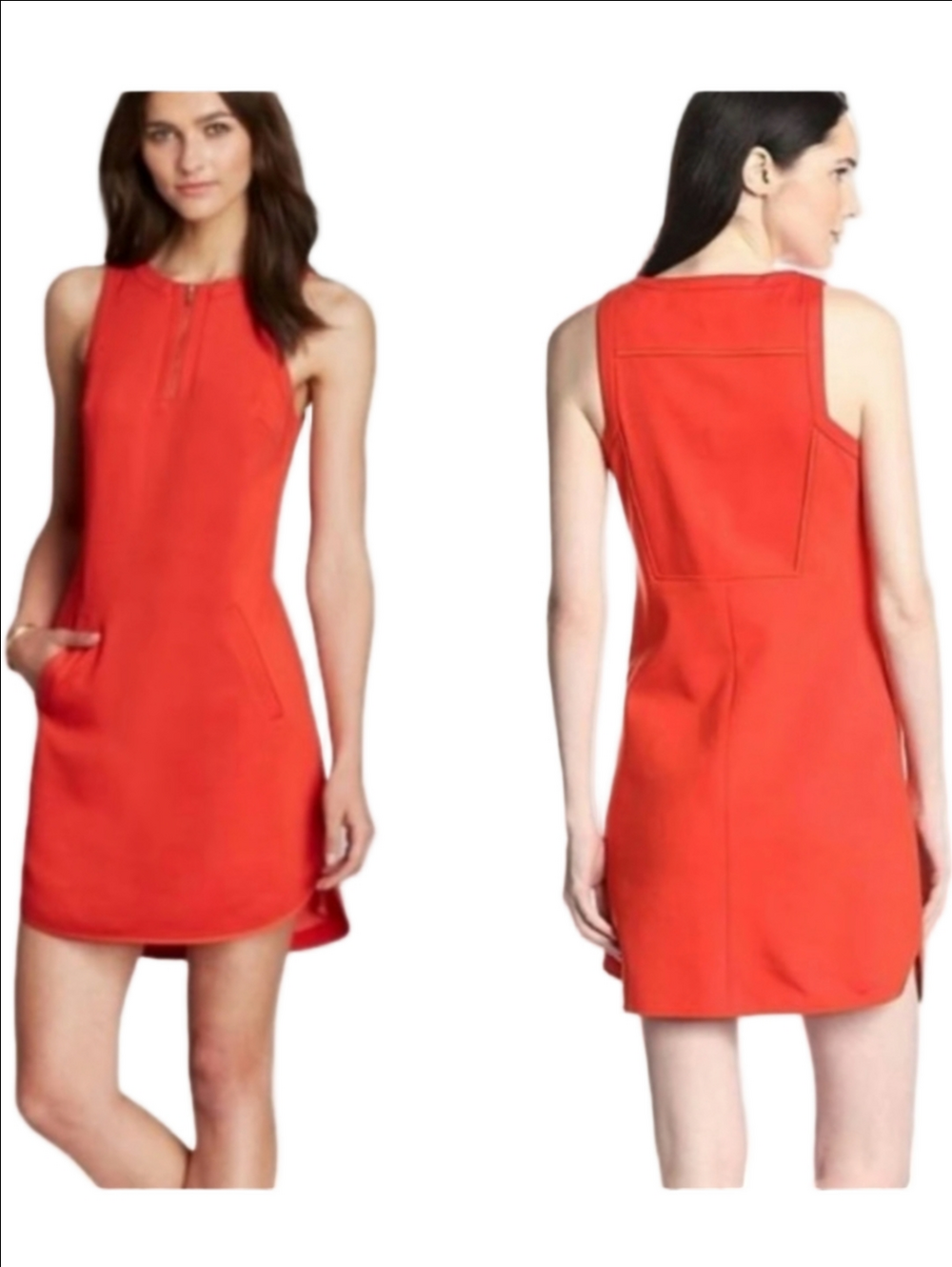 TRINA TURK Mima red sleeveless Tunic Dress